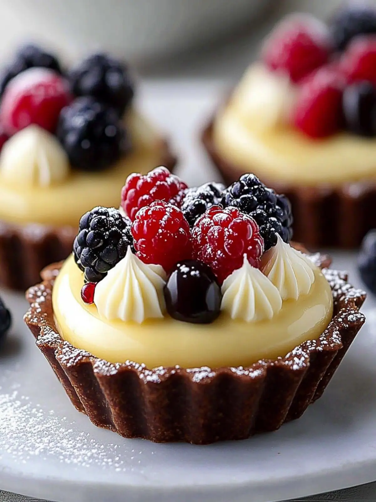 Elegant White Chocolate Mousse Tartlets