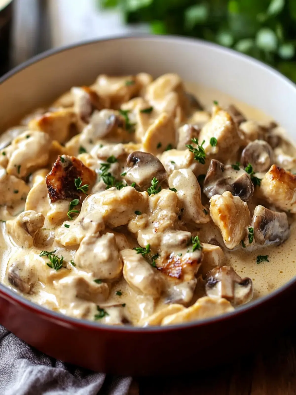Rich Chicken Stroganoff