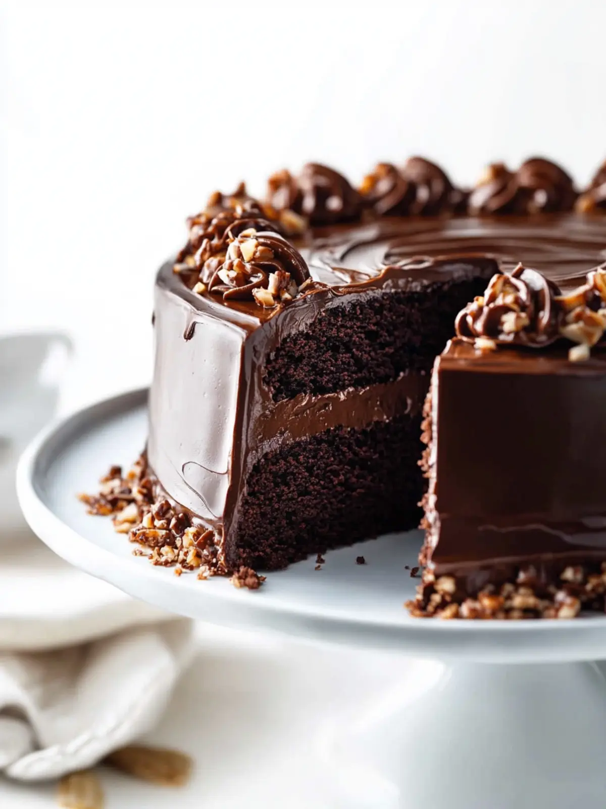 Decadent Chocolate Turtle Cake