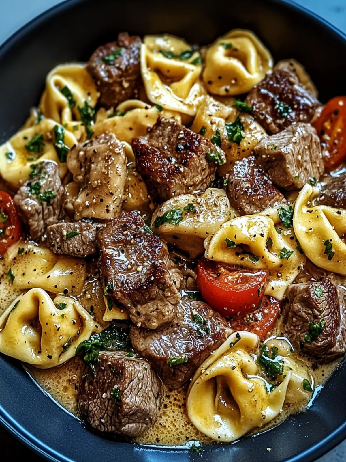 Garlic Steak Tortellini