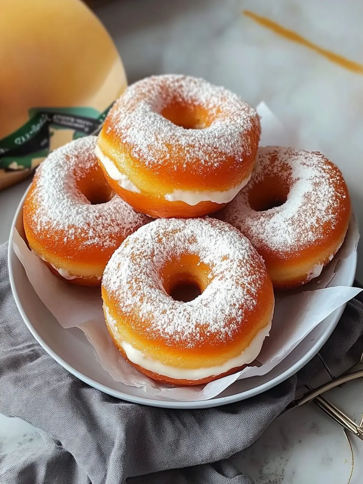 Tasty Korean Milk Cream Donuts