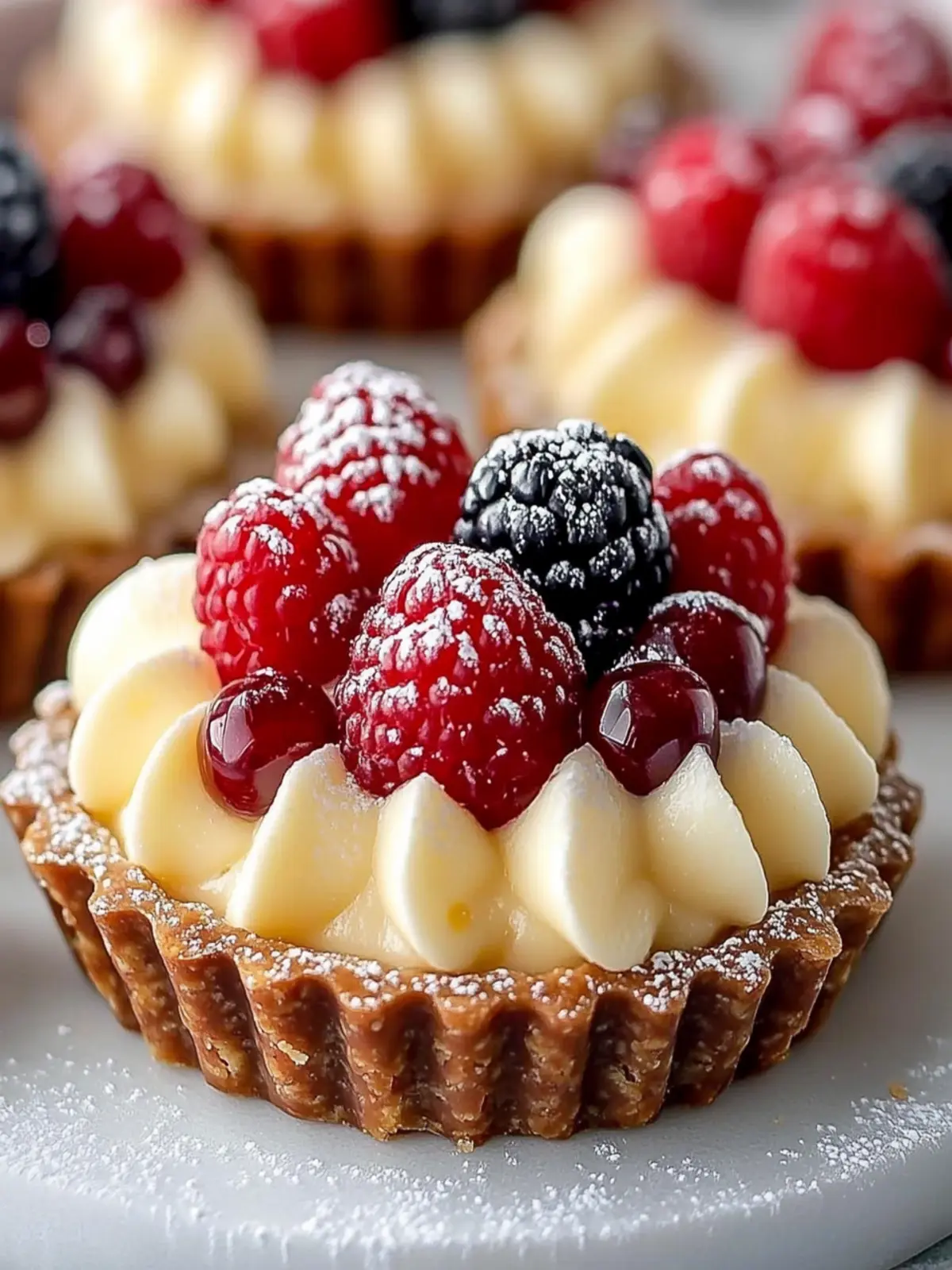 Elegant White Chocolate Mousse Tartlets