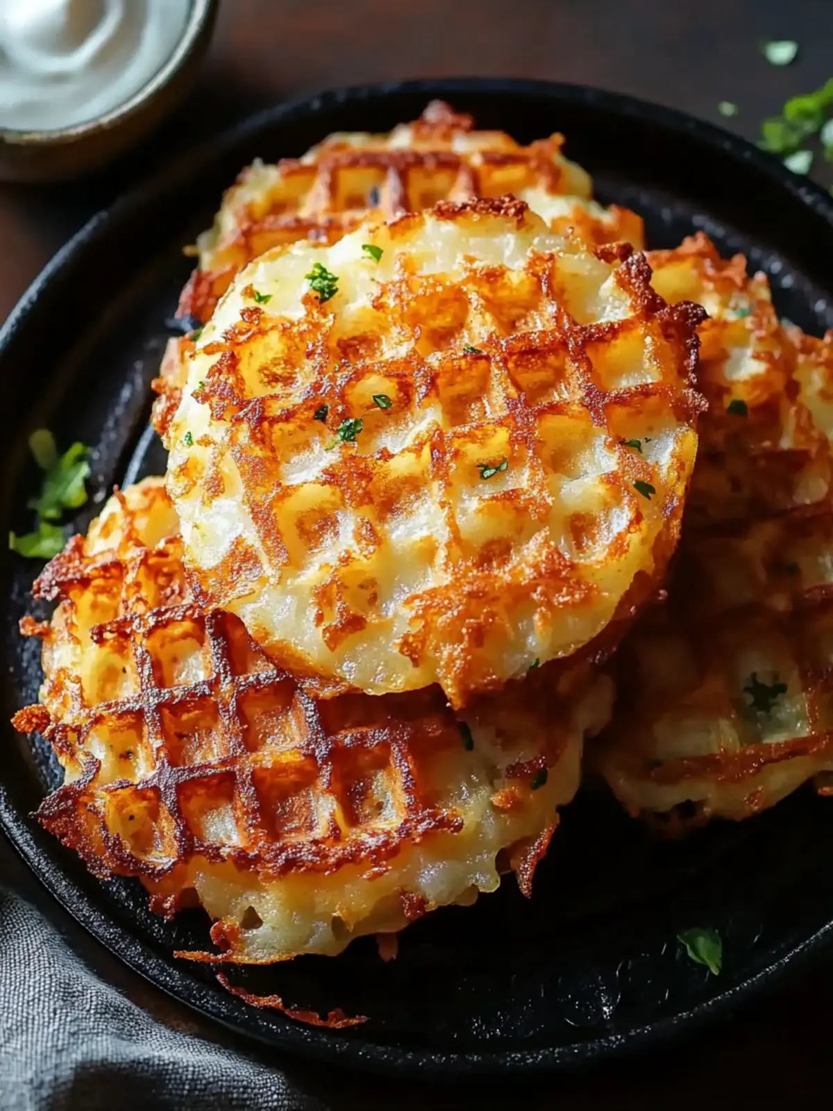 Crispy Waffle Iron Hashbrowns
