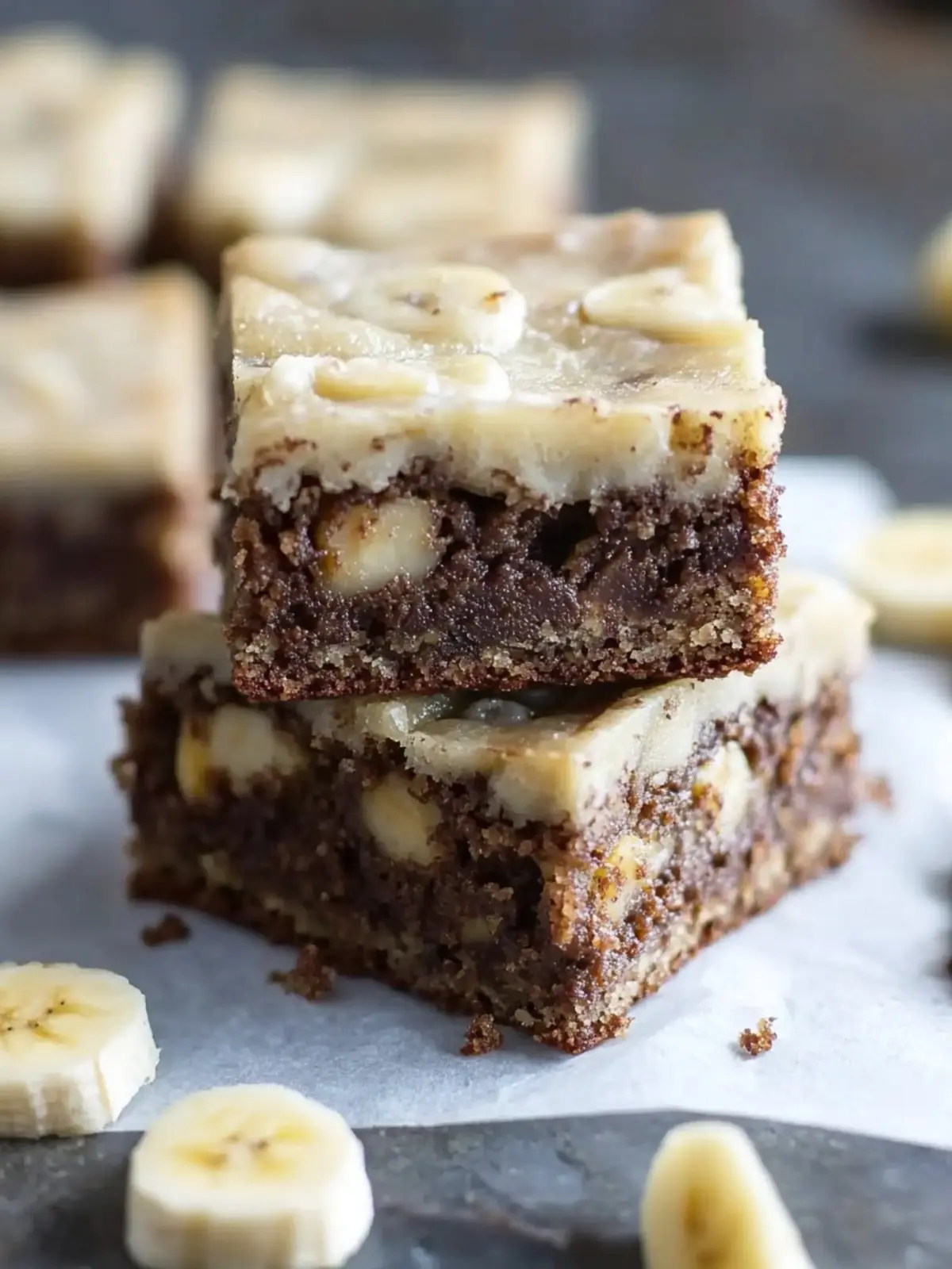 Banana Bread Brownie Bars