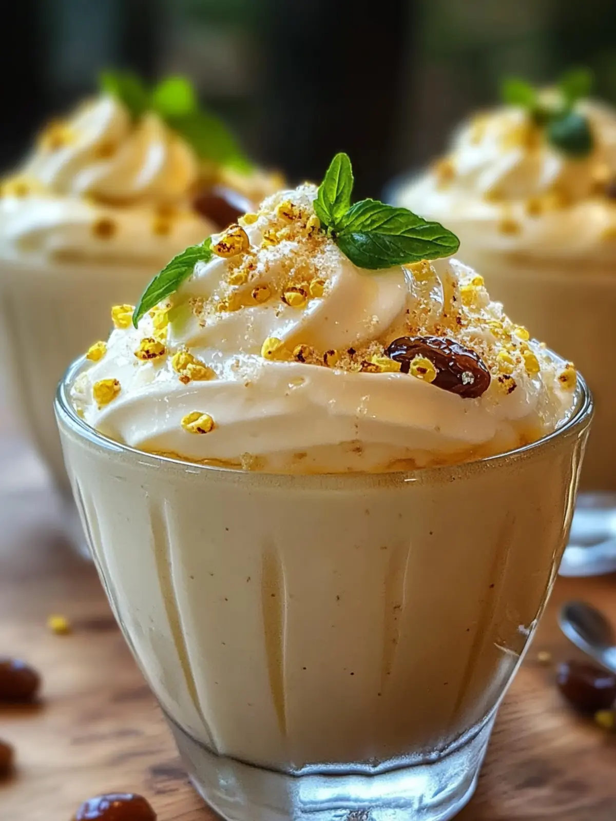 Lebanese Date Blossom Mousse Dessert