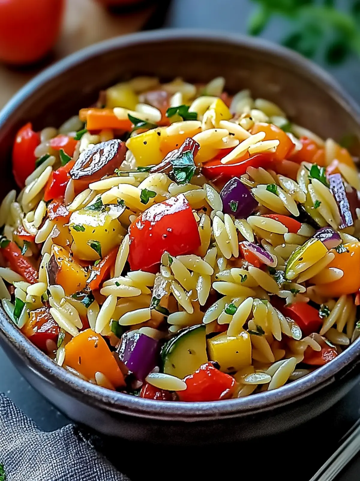 asty Roasted Vegetable Orzo