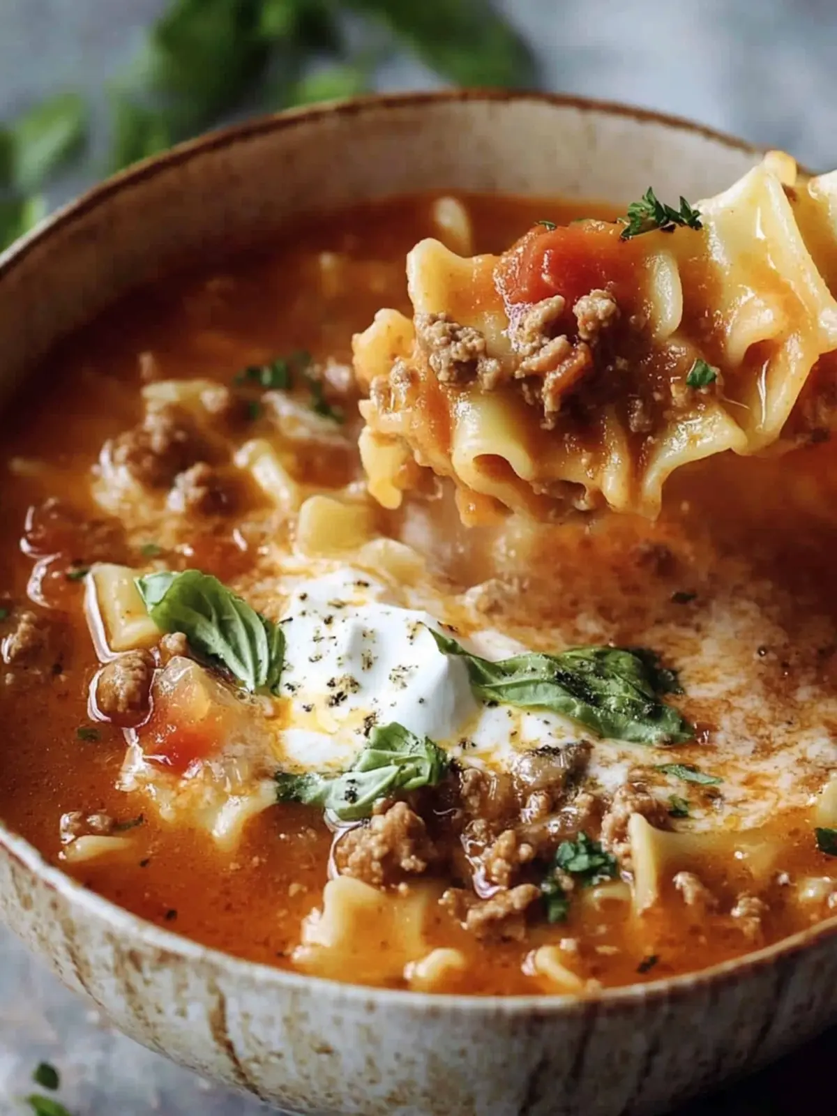 Italian Lasagna Soup