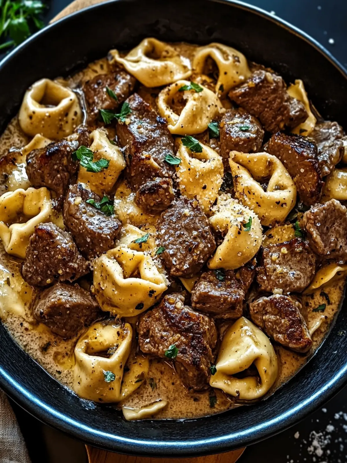 Garlic Steak Tortellini