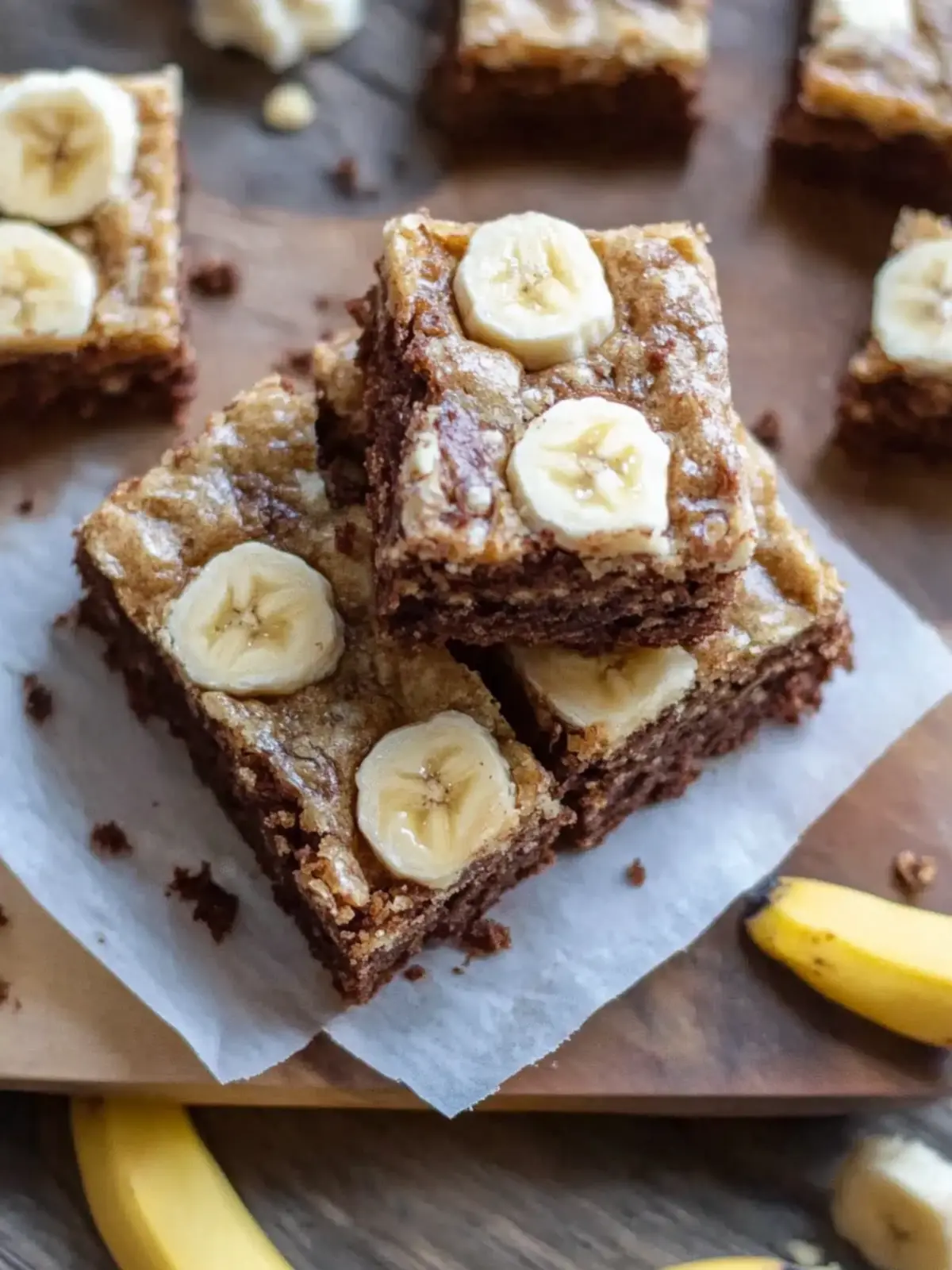 Banana Bread Brownie Bars
