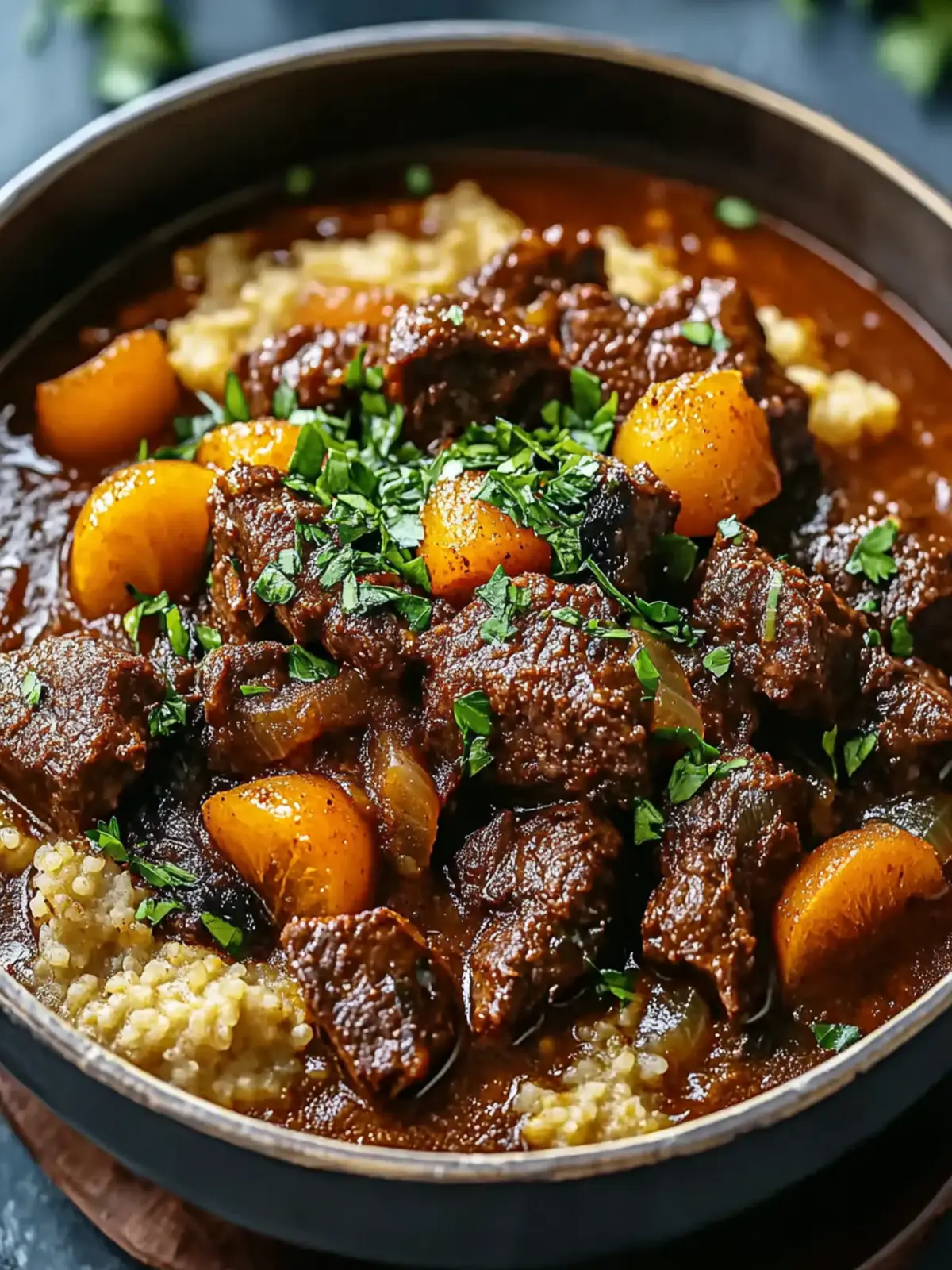 Moroccan Beef Stew with Apricots