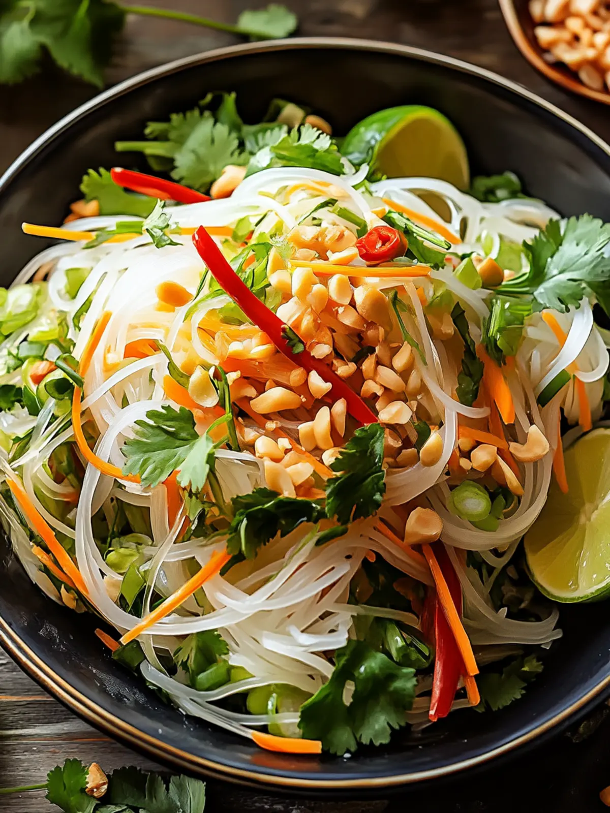 Vietnamese Noodle Salad with Tangy Dressing