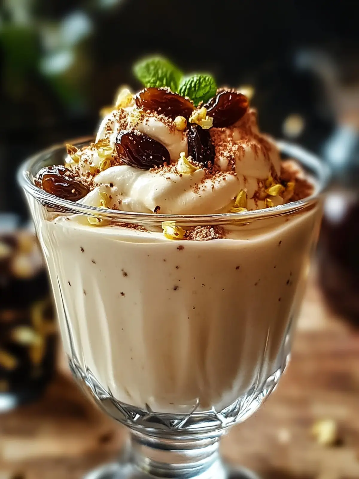 Lebanese Date Blossom Mousse Dessert