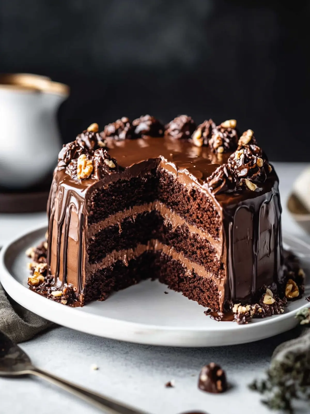 Decadent Chocolate Turtle Cake