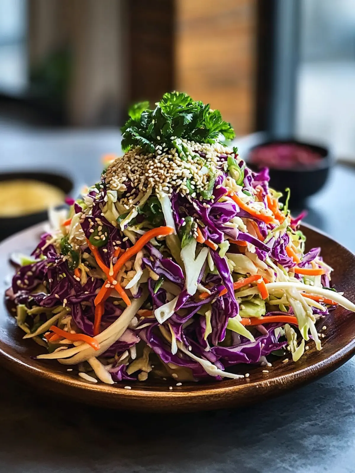 Crunchy Asian Cabbage Slaw with Addictive Sesame Dressing Magic 2 Crunchy Asian Cabbage Slaw with Addictive Sesame Dressing
