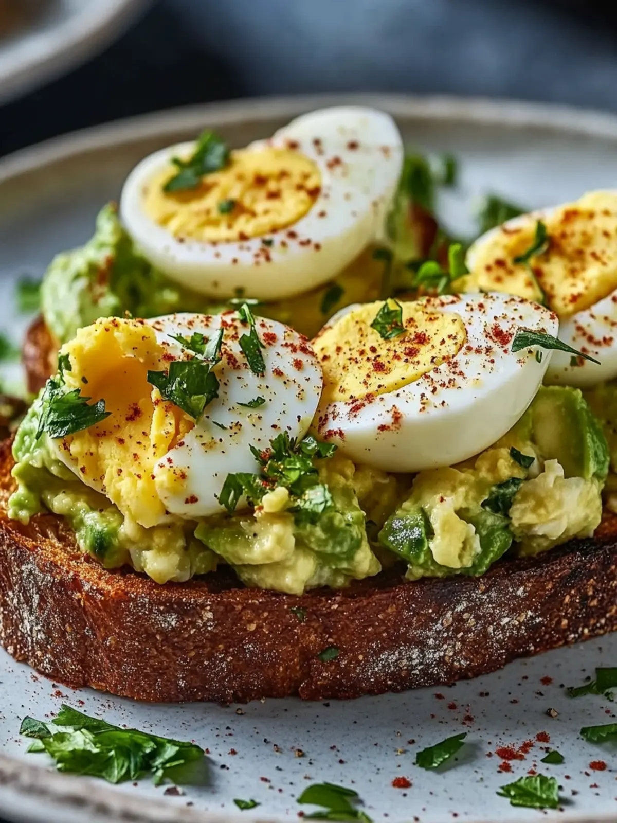Avocado Egg Salad Toast Paprika: A Creamy Delight You’ll Love 2 Avocado Egg Salad Toast Paprika