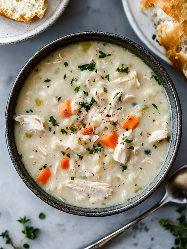 Creamy Chicken and Rice Soup