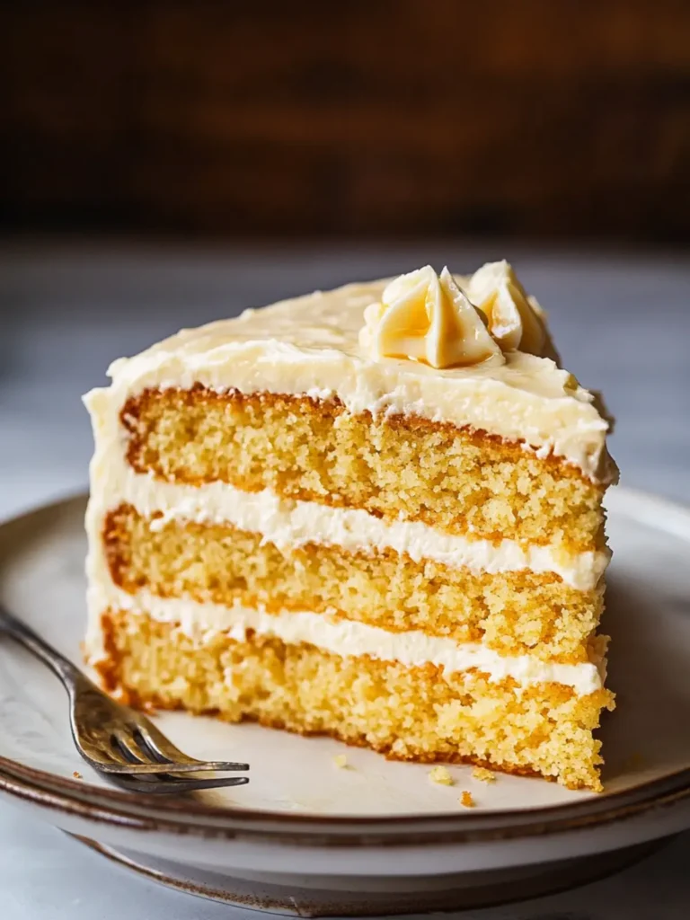Layered Cornbread Cake with Whipped Honey Butter Frosting