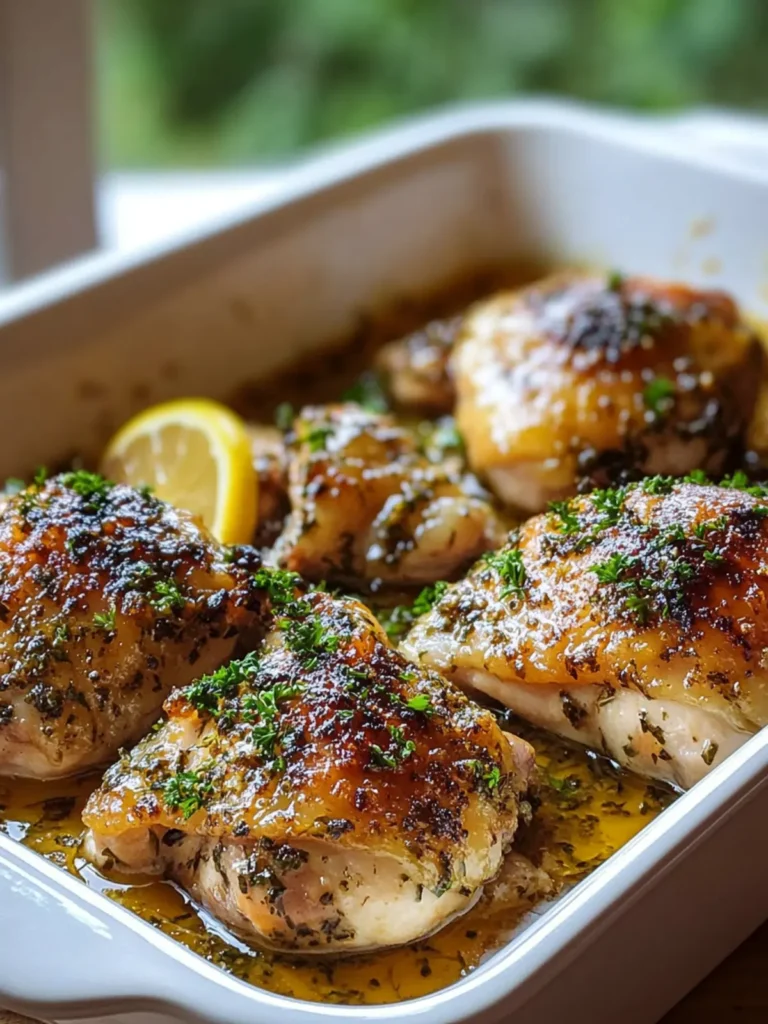 Easy Baked Chicken Thighs Recipe