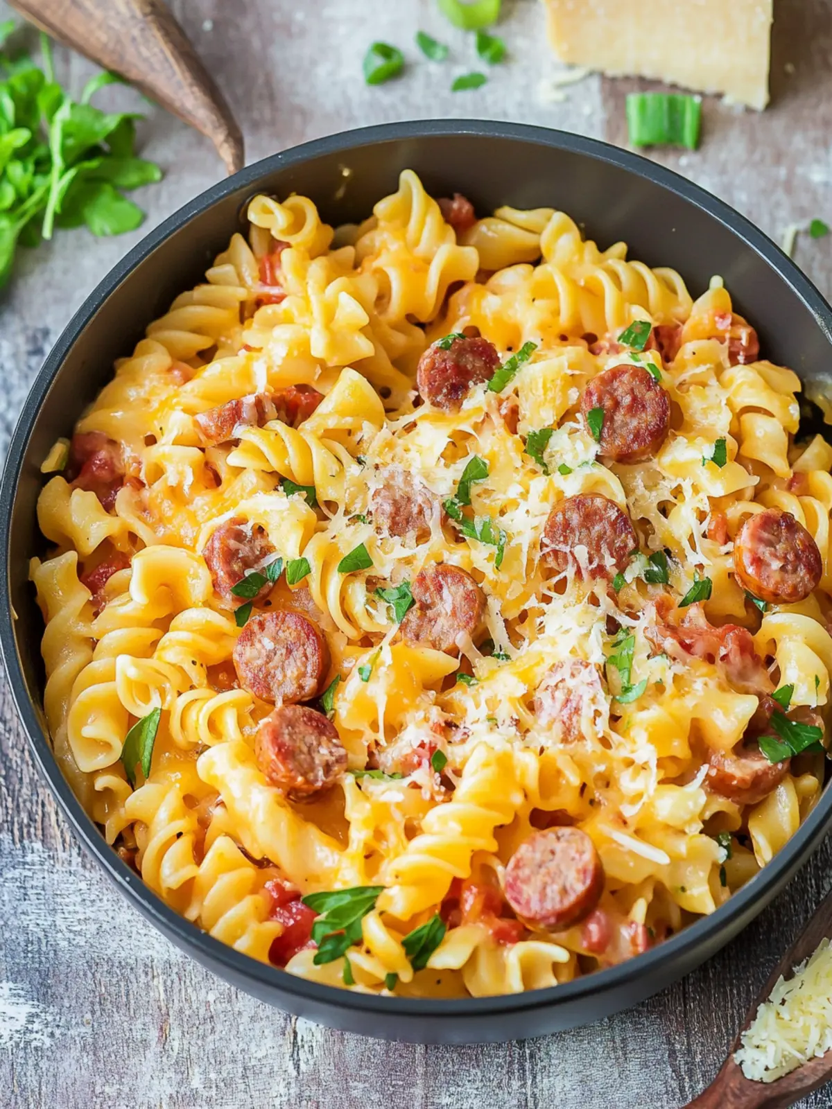 One Pot Cheesy Sausage Pasta You’ll Crave Every Night 5 One Pot Cheesy Sausage Pasta (Quick & Delicious)